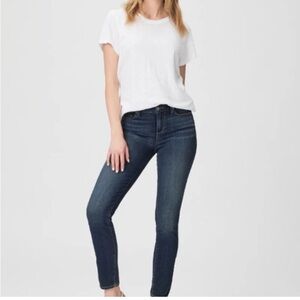PAIGE Verdugo Ankle Dark Blue Skinny Jeans size 28, inseam 27